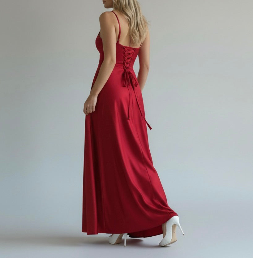 Verona Satin Maxi Dress