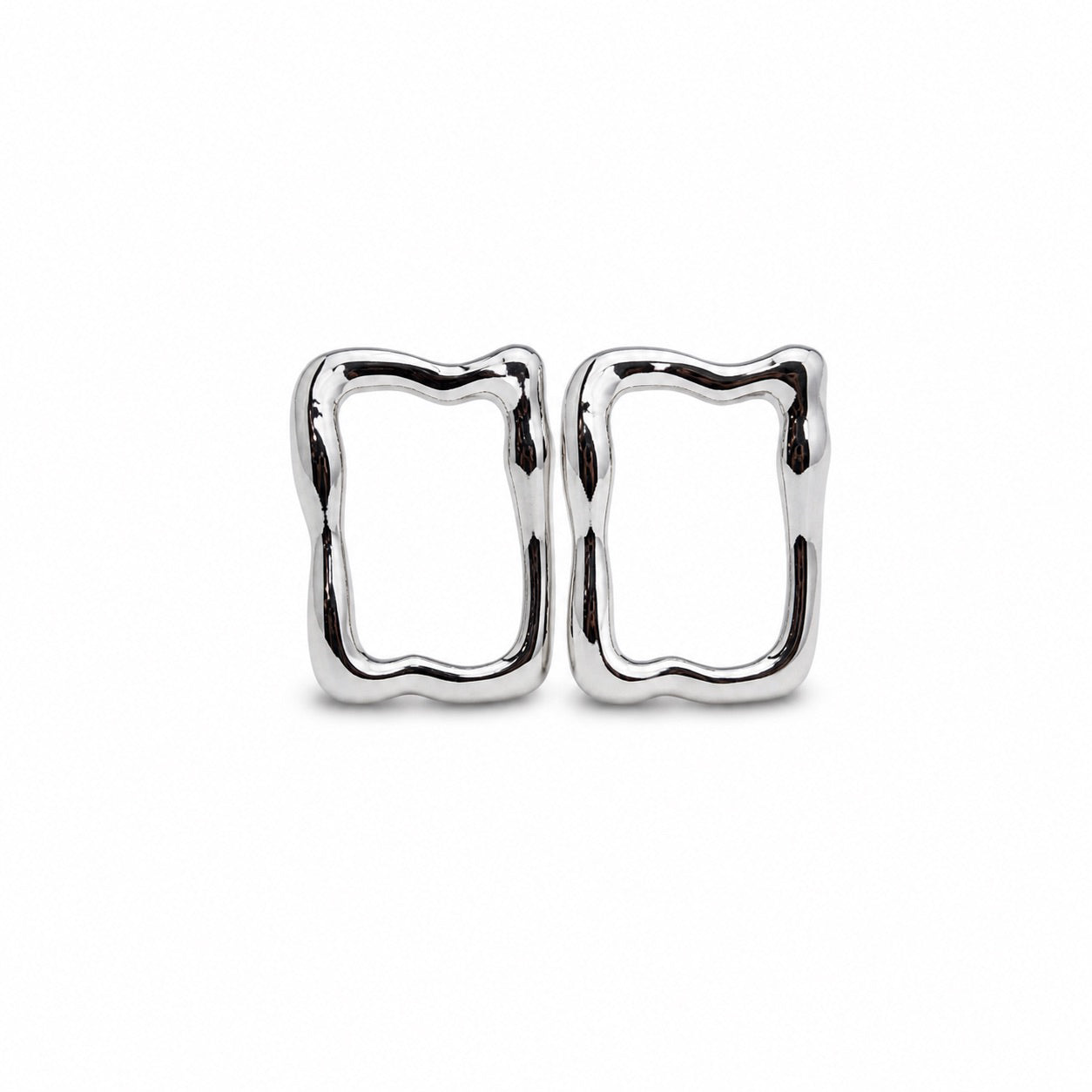 Silver Wave Earrings