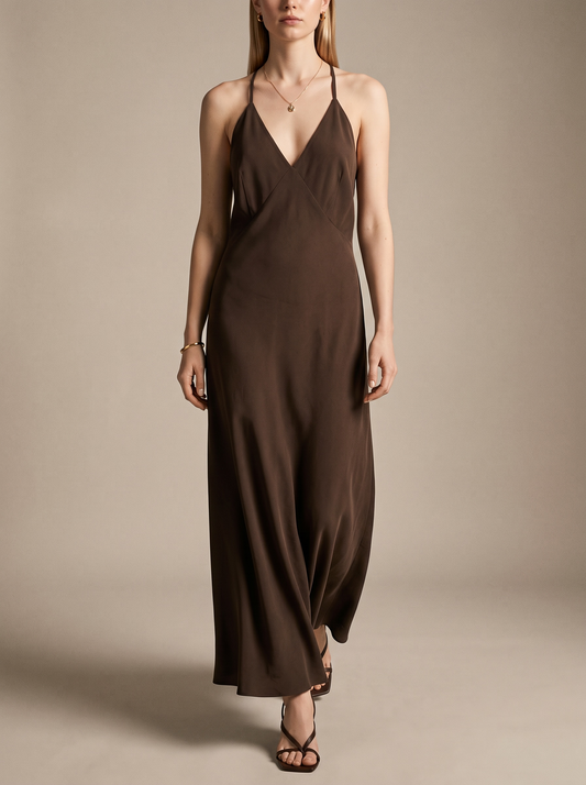 Astraia Open-Back Maxi Dress