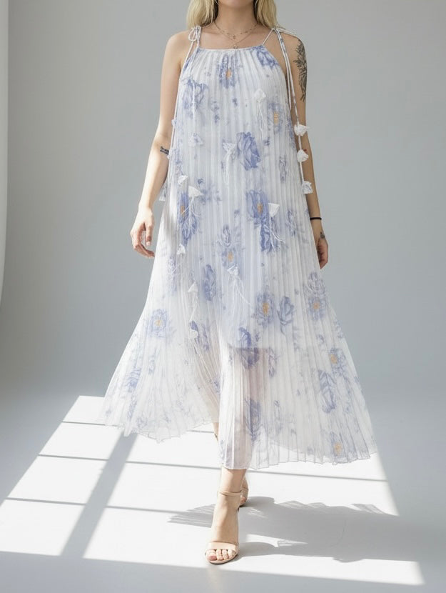Dahlia Pleated Maxi Dress
