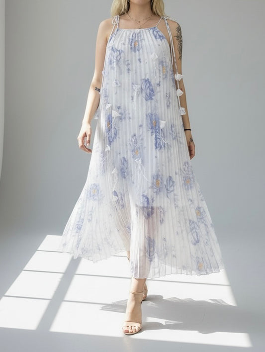 Dahlia Pleated Maxi Dress