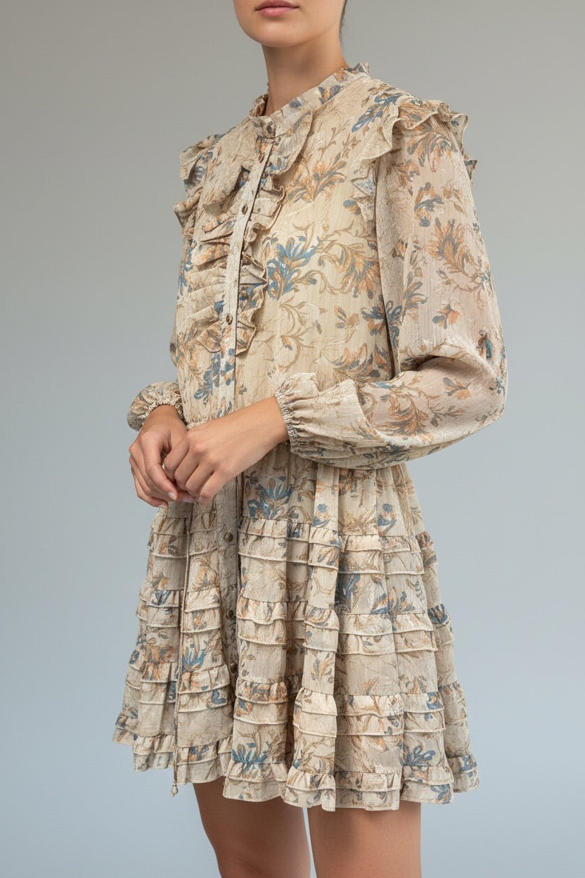 Romantic Bloom Mini Dress