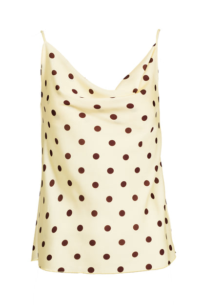 Polka Satin Top