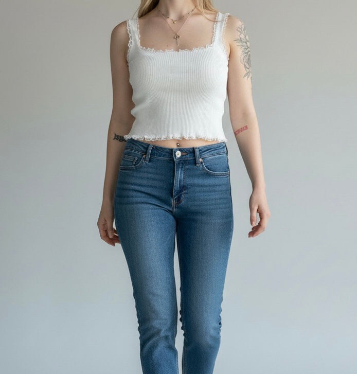 Bianca Lace Trim Top