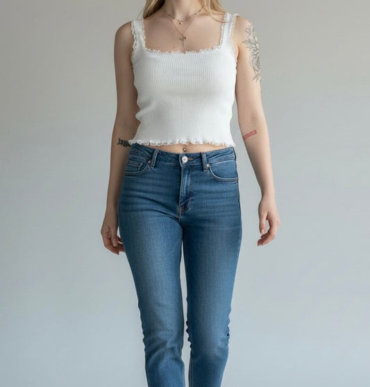 Bianca Lace Trim Top