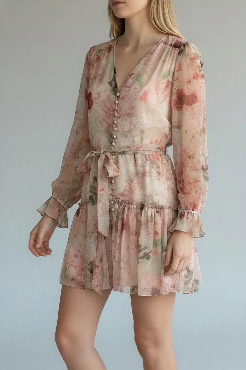 Blush Garden Mini Dress