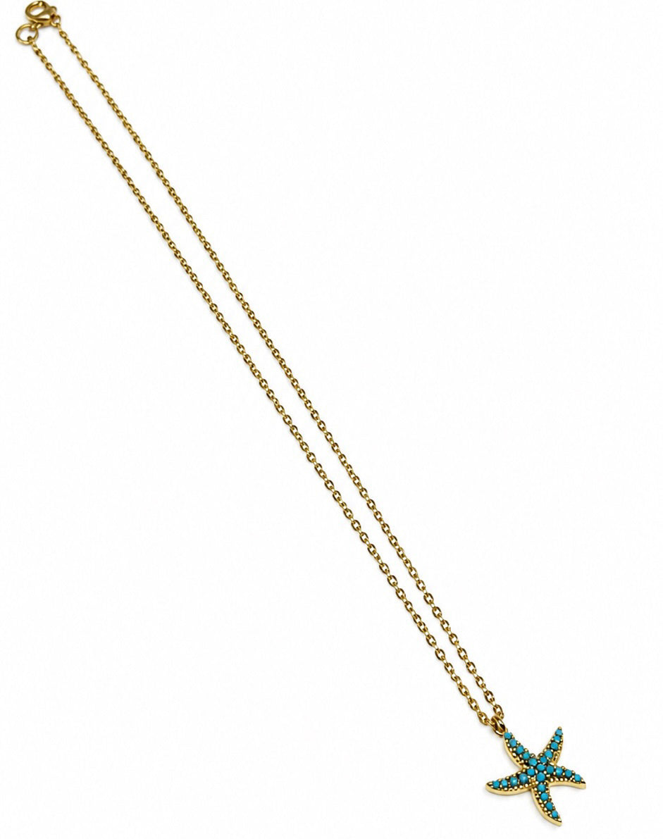 Azure Starfish Necklace