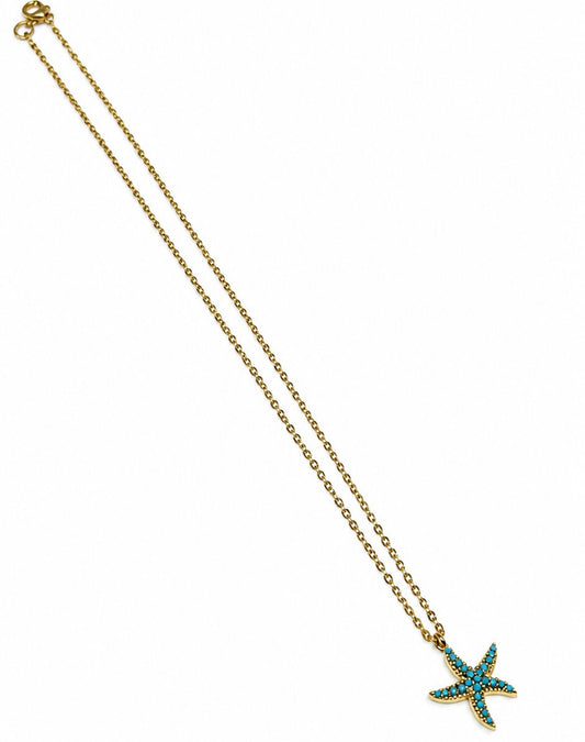 Azure Starfish Necklace