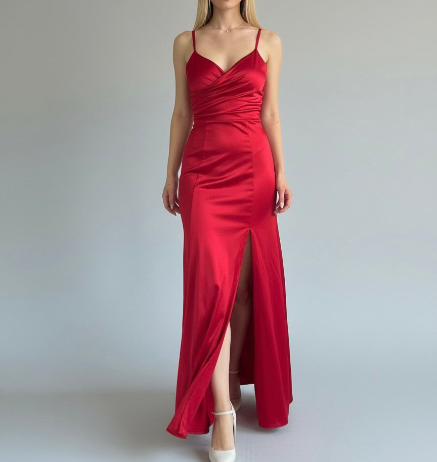 Verona Satin Maxi Dress