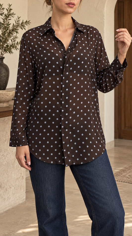 Veloria Polka Dot Shirt