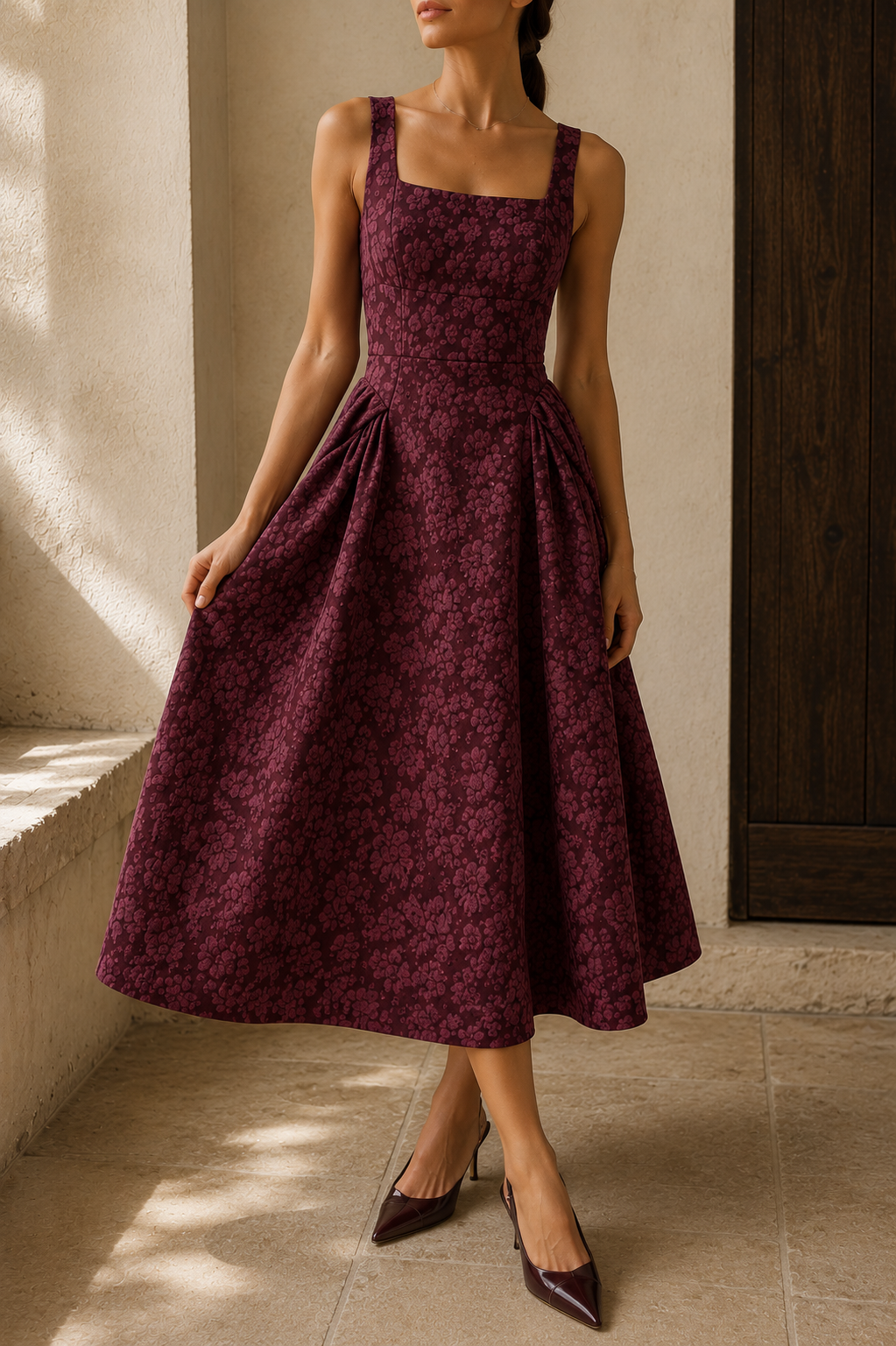 Fiorelle Midi Dress