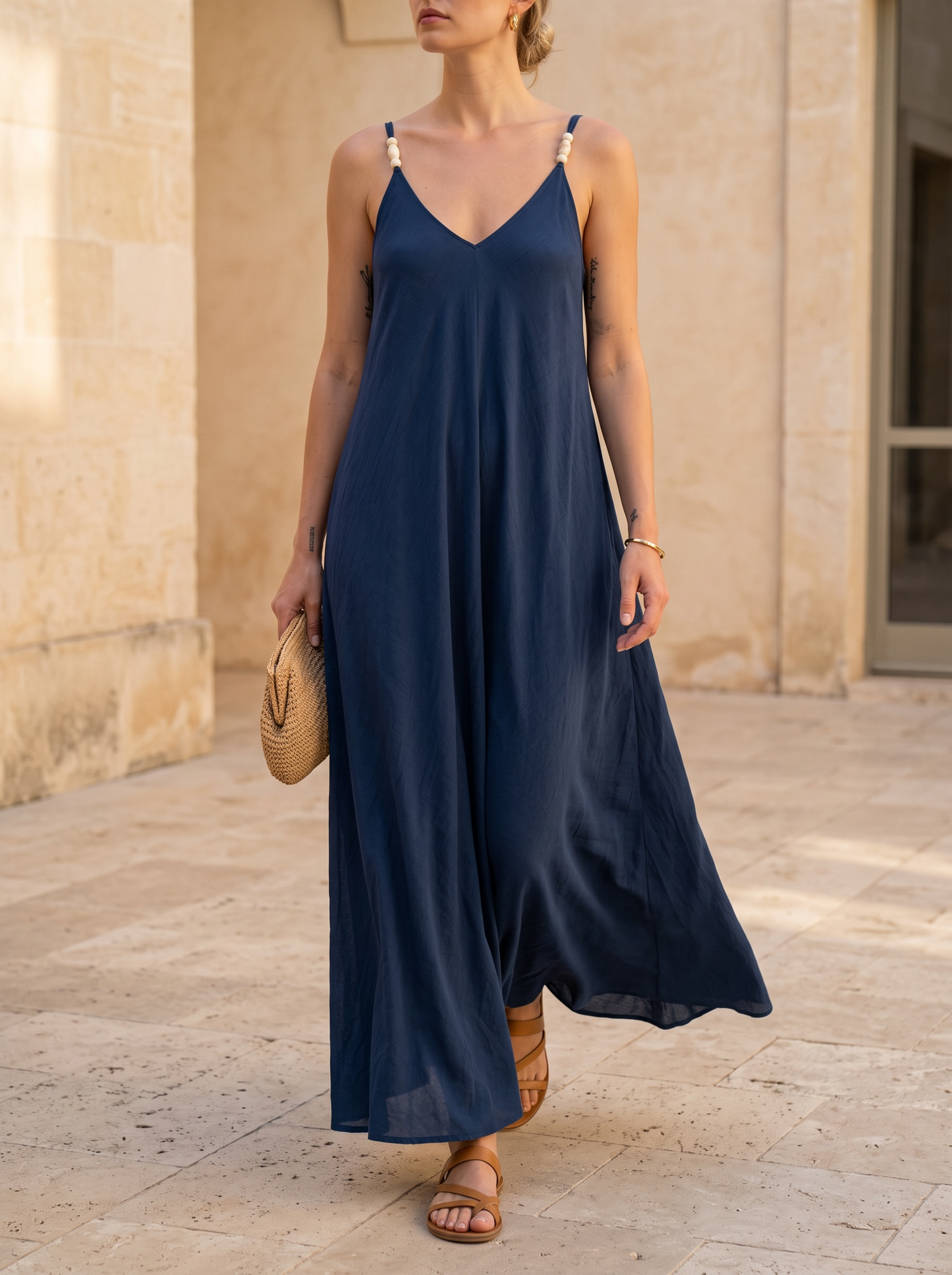 Evadne Beaded Maxi Φόρεμα